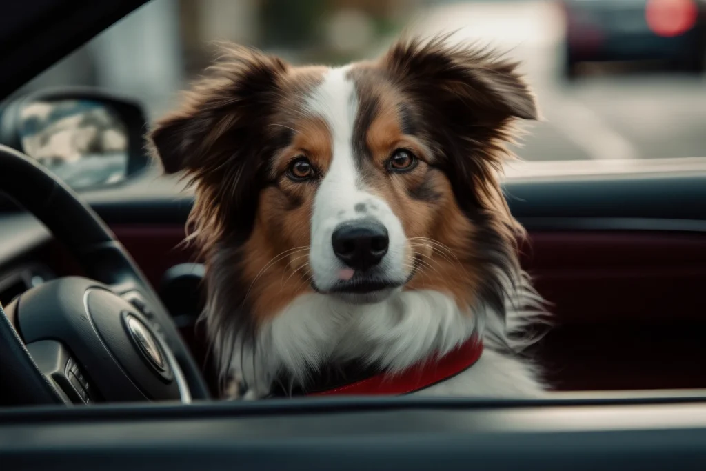 Hyundai Kona Dog Car Seat for Shetland Sheepdogs