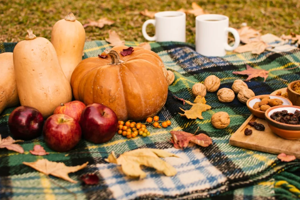 fall picnic blanket