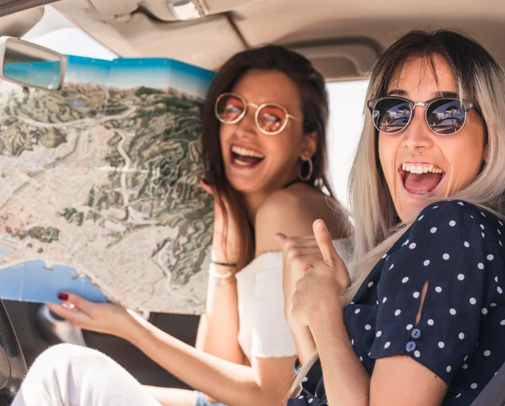 Kia Sportage organizer for road trip