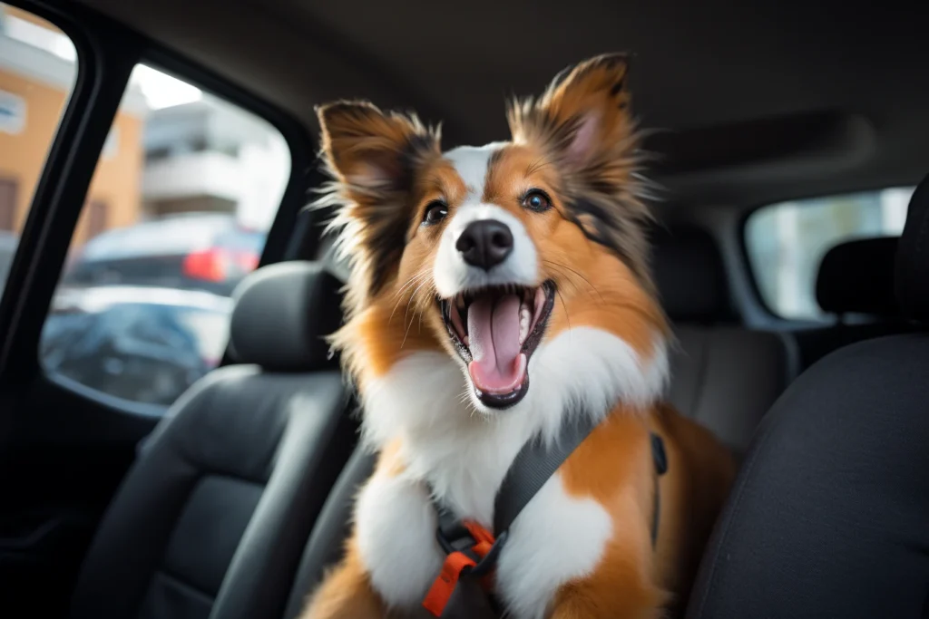 Tesla Model Y Dog Car Seat Belt for Shetland Sheepdogs